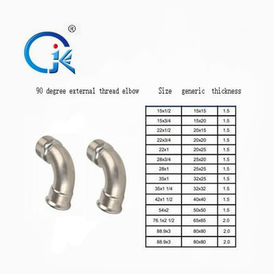 Vのプロフィールの炭素鋼の90度の肘DN15-DN89の管の出版物の付属品