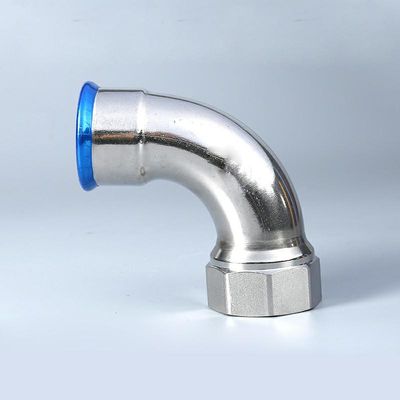 圧縮押し適合の肘2Mpa 90度の内部糸の産業メートル