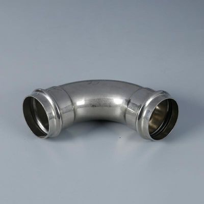 ステンレス鋼の磨く処置の溝がある管付属品DN50-DN300