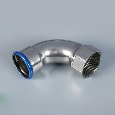 電流を通された炭素鋼の出版物の付属品2Mpa 90°の肘、内部糸