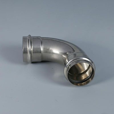 ステンレス鋼の磨く処置の溝がある管付属品DN50-DN300